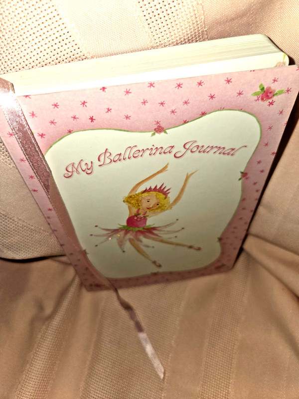 Girl Ballerina Journal Book New, Lined Pages, Ribbon Bookmark 5x7 in., Nice! gallery