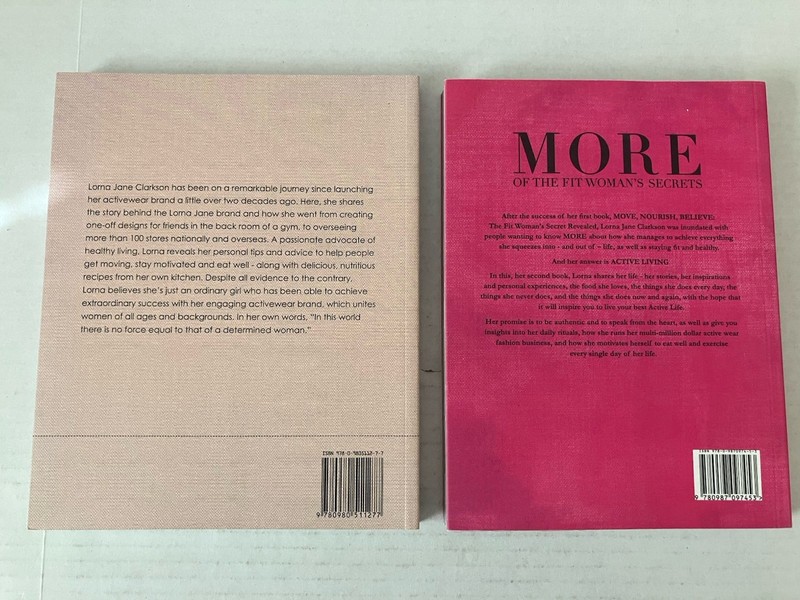 Set 2 Lorna Jane Clarkson Fit Woman's Secrets Books Softcover Flex Bound gallery
