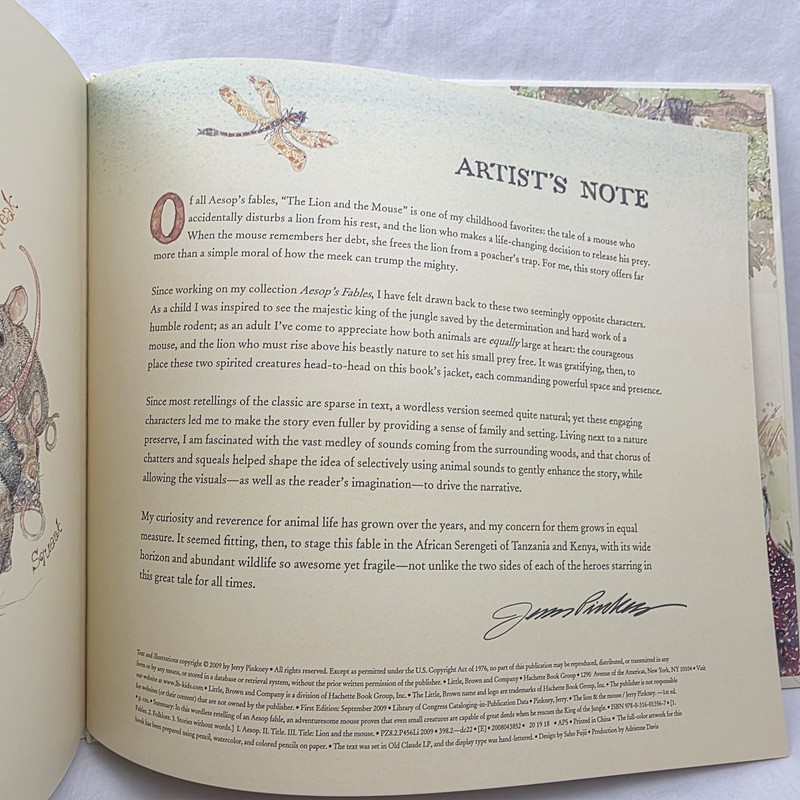 The Lion and the Mouse Hardcover Book By Jerry Pinkney 2009 Kids Illustrated gallery