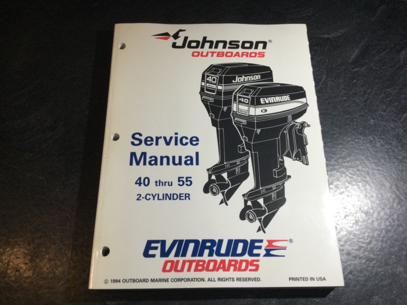 1995 Johnson & Evinrude «E0» 40 thru 55 HP 2 Cyl Outboard Service Manual #503148