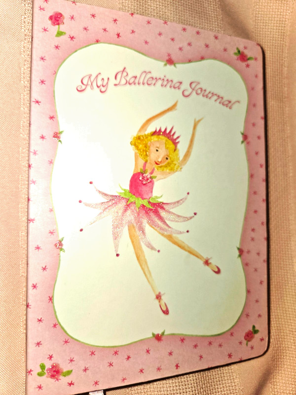 Girl Ballerina Journal Book New, Lined Pages, Ribbon Bookmark 5x7 in., Nice! gallery