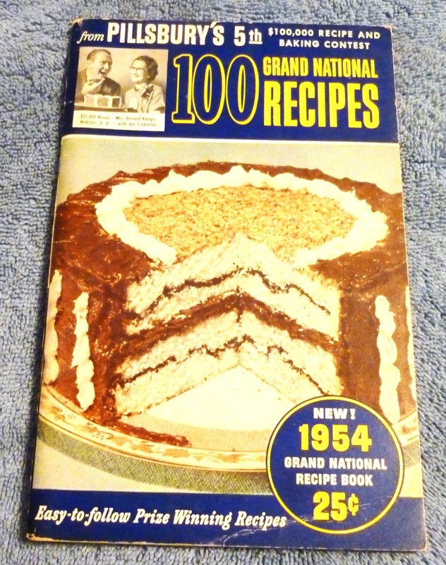 Pillsbury 5th Grand National 100 Recipes 1954 First Edition Cookbook ~ 98 Pages