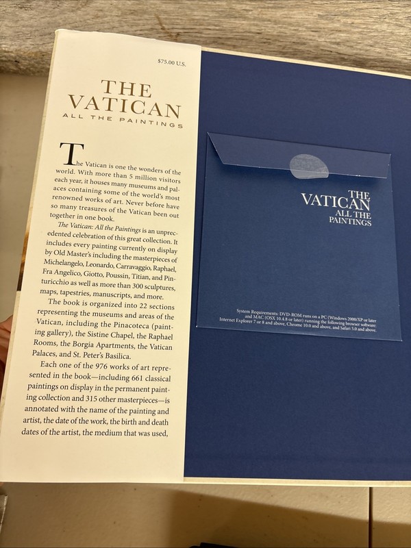 Vatican All the Paintings The Complete Collection Anja Grebe HC Book W/DVD EUC gallery