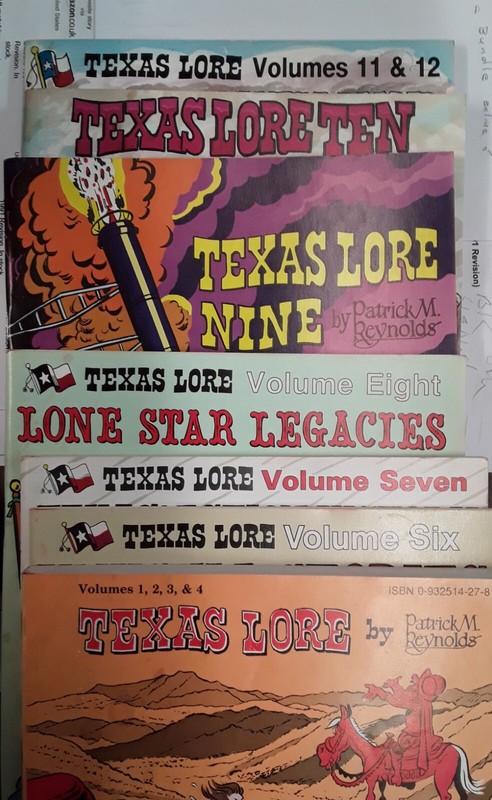 Texas Lore bundle Patrick Reynolds Vol 1-12 x5 in 7 books PB VG 240207