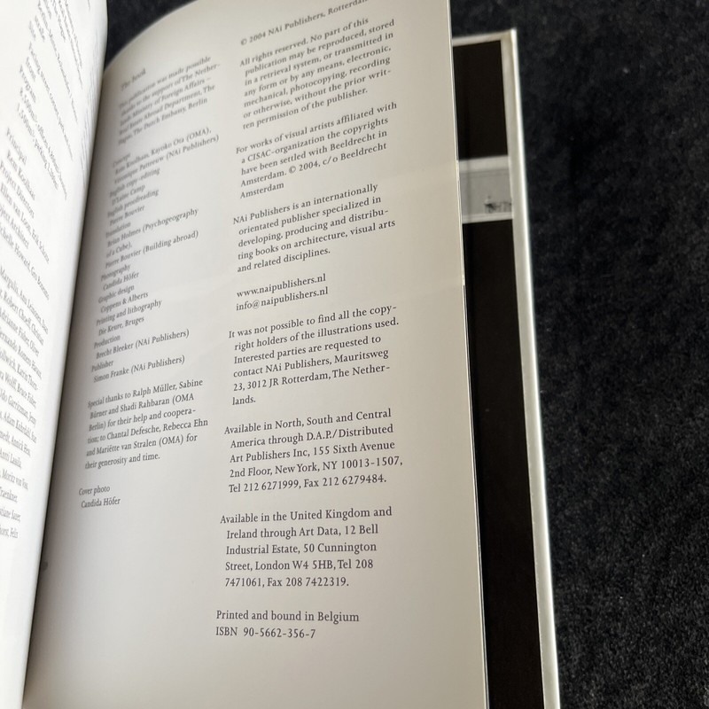 Rem Koolhaas / OMA - The Dutch Embassy in Berlin (Hardcover) Condition New! gallery