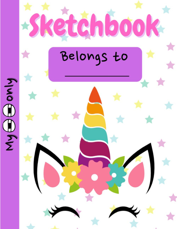 Sketch Book for Girls - Cute Unicorn Kawaii: 120 Pages, 8.5 X 11 Inches Sketchpa gallery