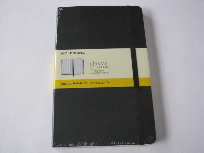 Moleskine Classic Black Hardcover Squared Notebook 240 Pages 5” x 8-1/4” SEALED