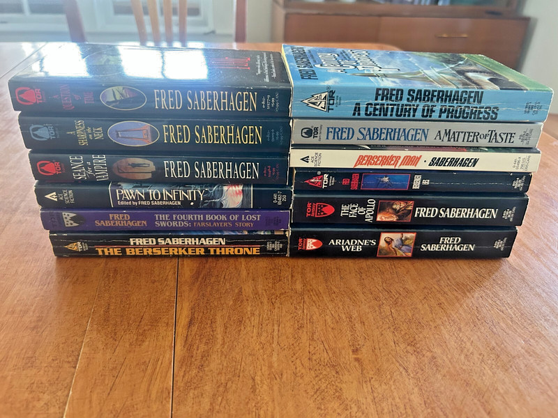 FRED SABERHAGEN VINTAGE SCI-FI PAPERBACK LOT OF 12 BOOKS berserker man gallery