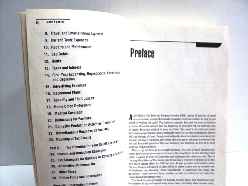 Small Business Taxes 2006 J.K. Lasser by Barbara Weltman Paperback 560 Pages gallery