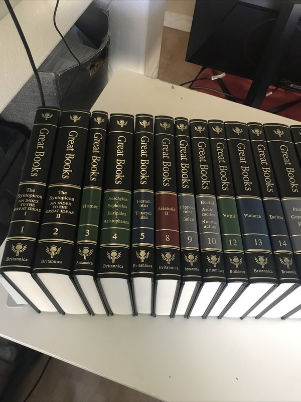 GREAT BOOKS OF THE WESTERN WORLD Set of 50 Volumes 1993 Great!