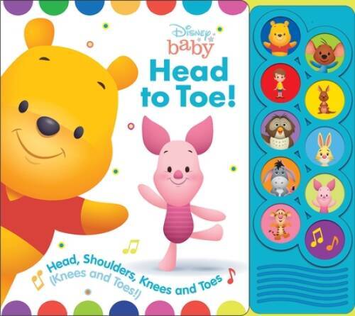 Disney Baby Head to Toe! Play-a-Sound Board Book 9781503725676 (Disney Ba – GOOD