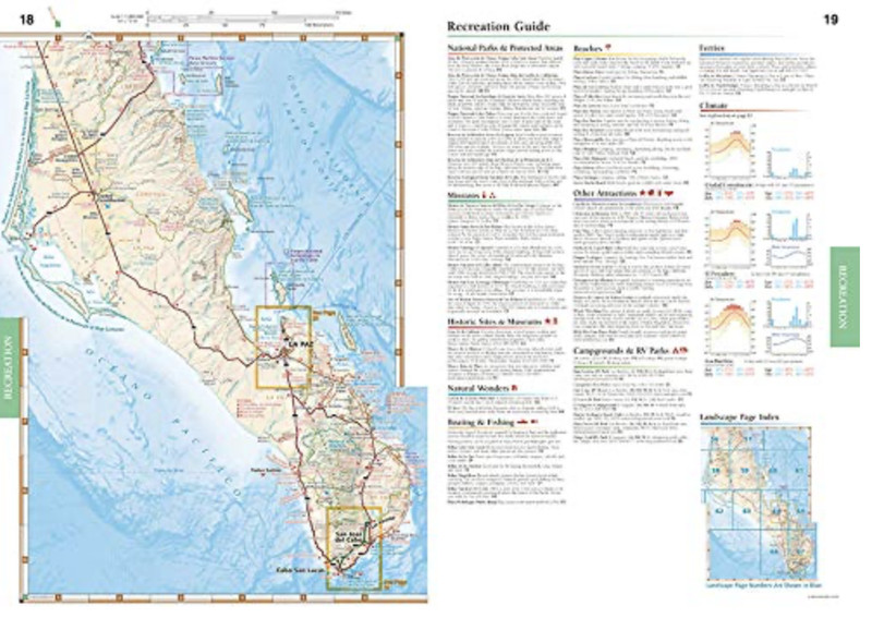 Baja California (MEXICO) Road & Recreation Atlas, Benchmark Maps, 2024 2nd Editi gallery