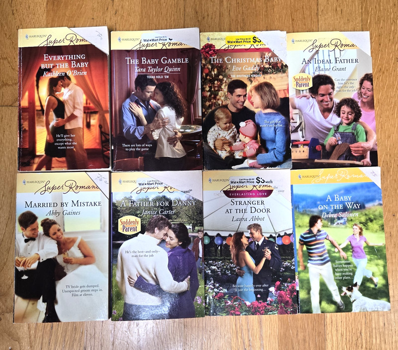 Lot of 8 Harlequin Super Romance Novels Vintage Paperback