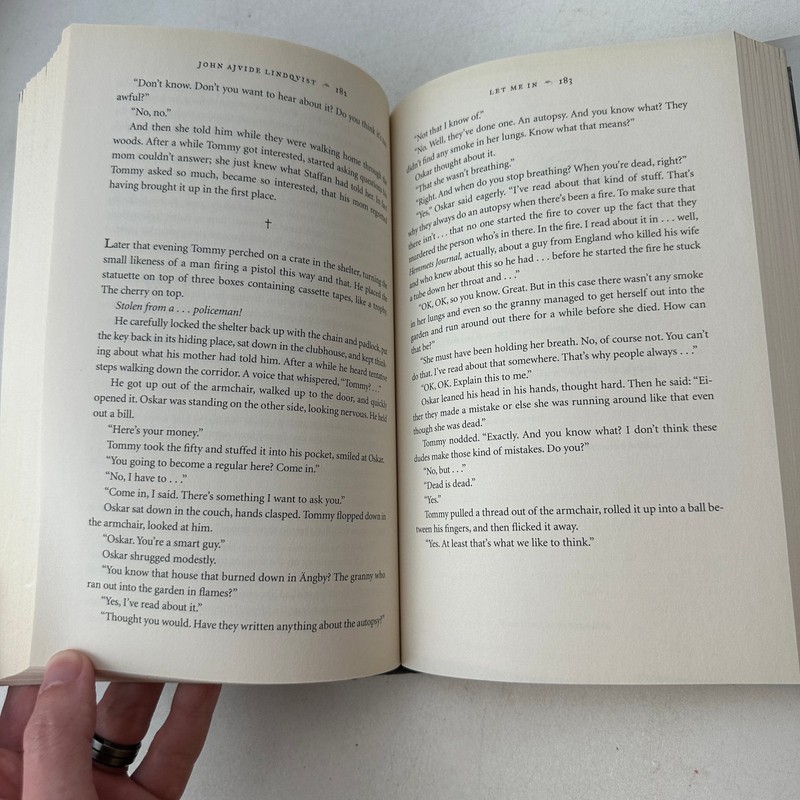 Let Me In by John Ajvide Lindqvist (2007, Hardcover) First Edition Dust Jacket gallery