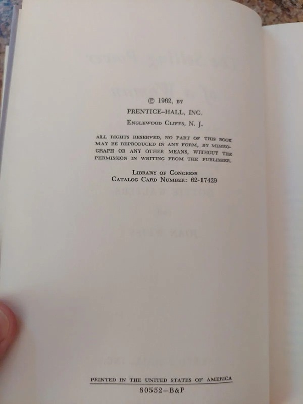 THE SELLING POWER OF A WOMAN By Dottie Walters & Joan Weiss 1962 HC DJ gallery
