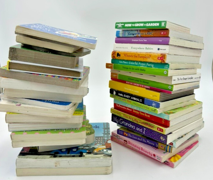 Lot of 100 - Board Books for Children's/ Toddler Babies/Preschool/Daycare gallery