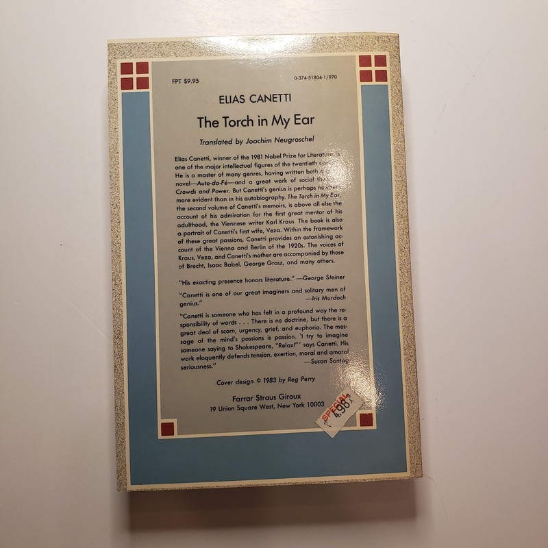 3 Book Lot Elias Canetti Voices Marrakesh Memoir Vol 2 Play Of Eyes Voice My Ear gallery