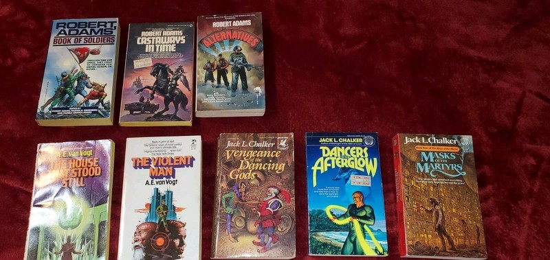 Robert Adams Jack Chalker A.E. Van Vogt Book Lot Paperback Some First Edition