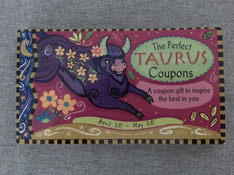NEW Vintage «The Perfect Taurus Coupons» Book 38 Detach Pages Astrology Sun Sign