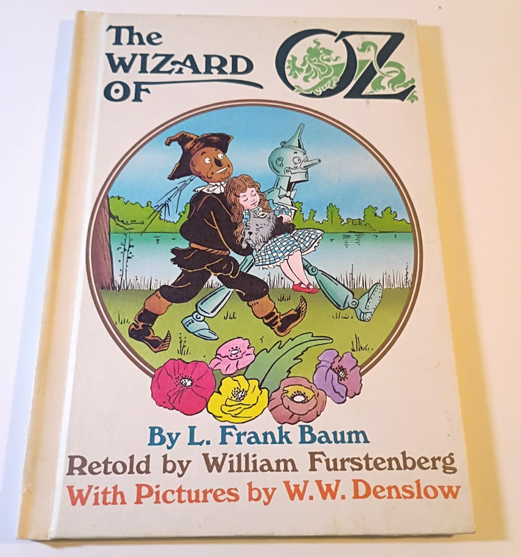 The Wizard of Oz 4 book hardcover lot Frank Baum Great Illustrated Classics gallery