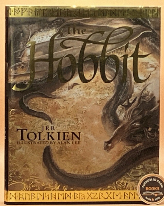 Alan Lee illustrated Hobbit – later print of 1997 edition – dustjacket – Tolkien