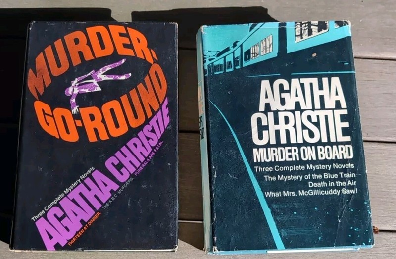 Lot of 10 Agatha Christie Books (2 VTG Hardcovers 3 in 1 and 8 Paperbacks)