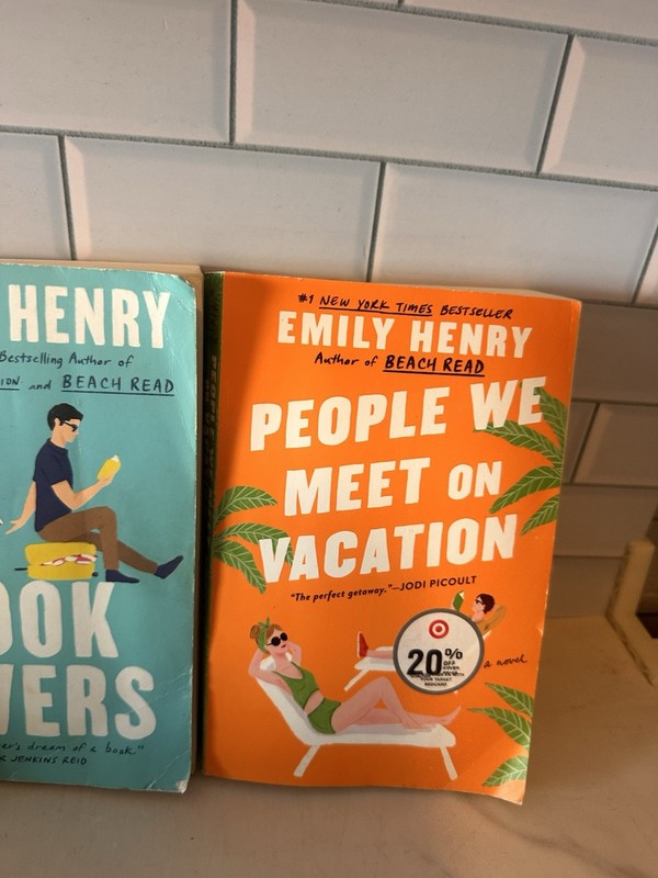 Emily Henry Lot Of 3 Book Lovers People We Meet On Vacation Beach Read PB gallery