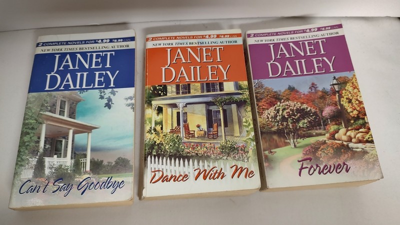 Janet Dailey Americana Series 2 In 1 Lot of 3 Books 6 Romance Paperbacks