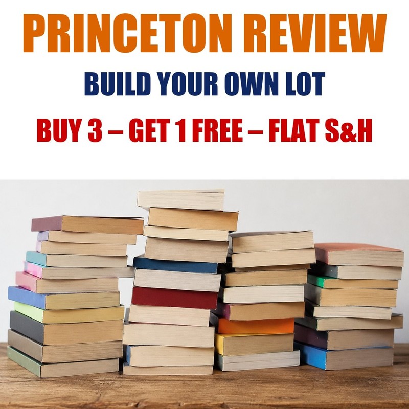 Princeton Review Paperback Books – Build Your Own Book Lot – Flat Shipping