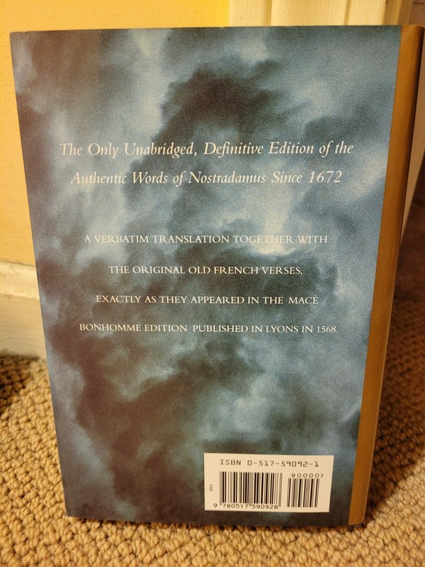 The Complete Prophecies of Nostradamus Millennium Edition Unabridged Hardcover gallery