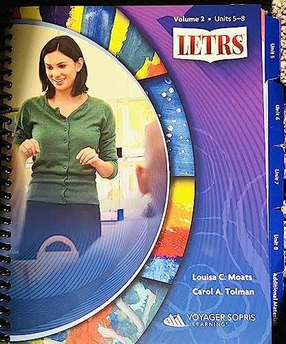 LETRS VOLUME 2:UNITS 5-8 – Spiral-bound, by Louisa C. Moats and Carol A – Good o