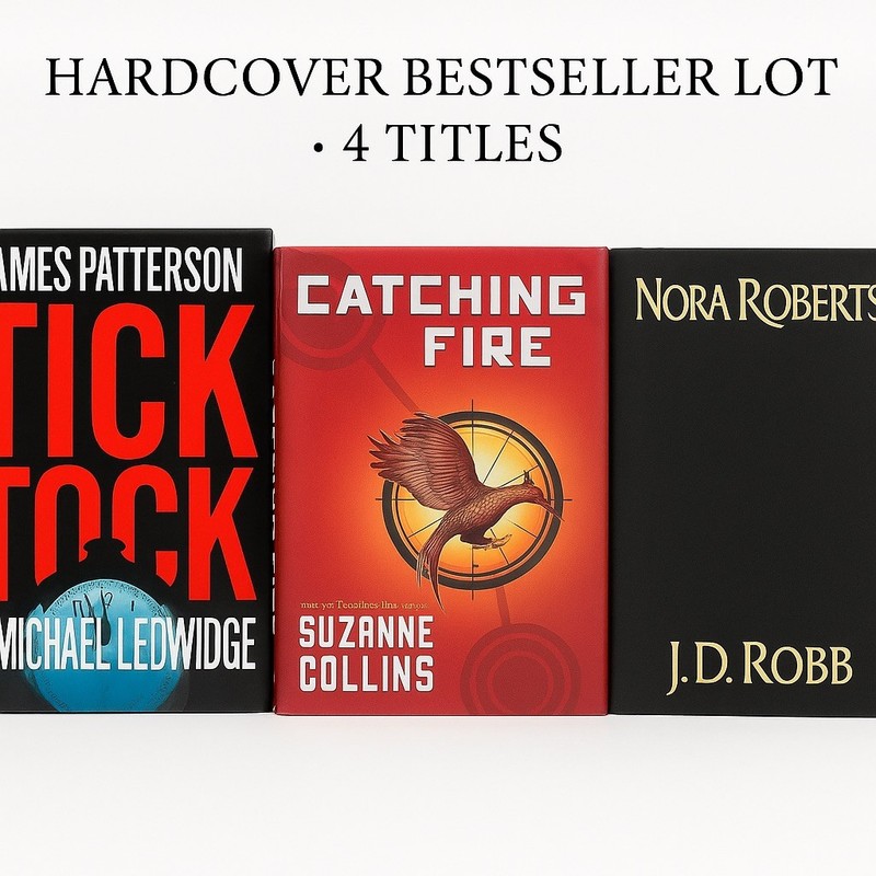 Lot of 4 Hardcover Books –Dan Brown,Suzanne Collins, JamesPatterson,Nora Roberts