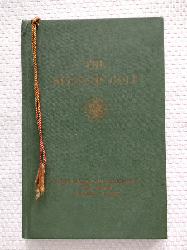 1972 The Rules of Golf HB Approved By USGA & Royal Ancient Golf Club St. Andrews
