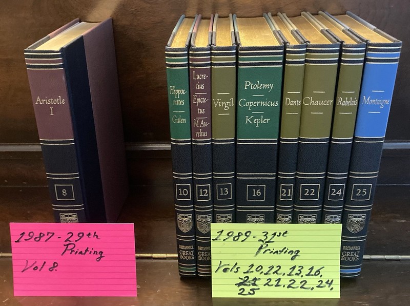 Great Books of the Western World – Britannica – 1987 & 89 – New – Sold Individiv