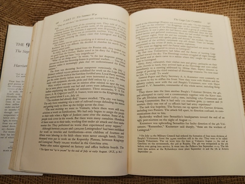 The 900 Days: The Siege of Lenningrad by Harrison E. Salisbury HC DJ 1st 1969 VG gallery