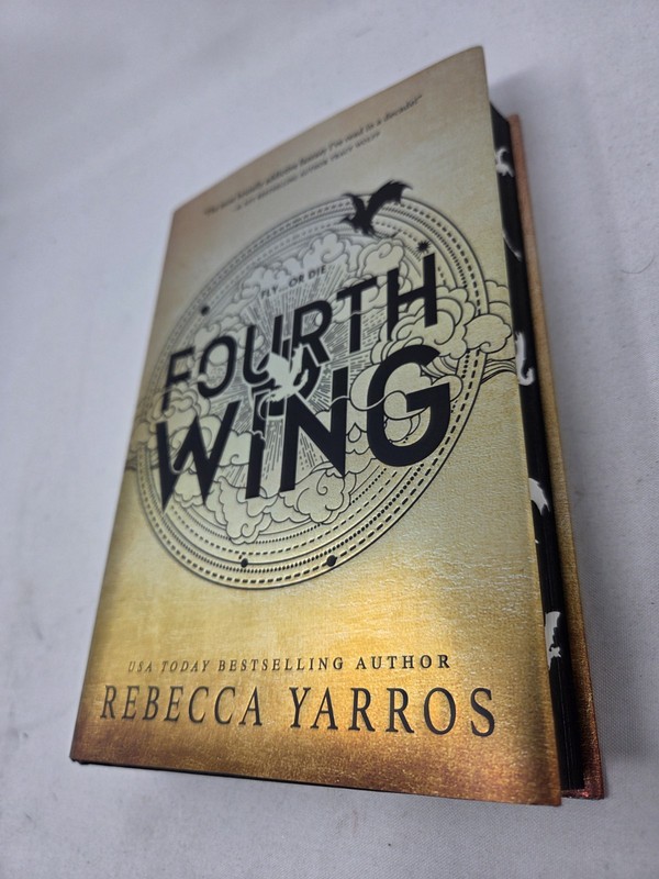 Fourth Wing by Rebecca Yarros – 1st edition 1st print w/ original sprayed edges