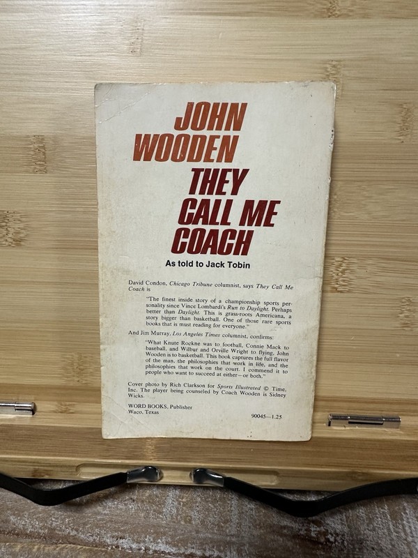 John Wooden – They Call Me Coach Vintage Paperback | UCLA Basketball gallery