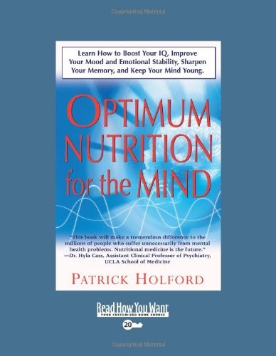 Optimum Nutrition for the Mind – paperback Holford, Patrick
