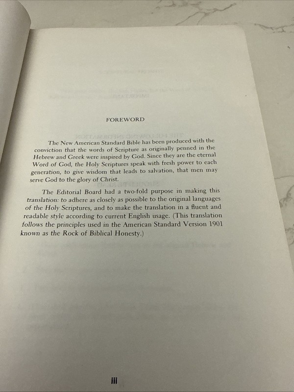 Vintage New American Standard Bible 1973 Reference Edition Hardcover gallery