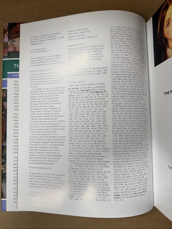 The Pre-Raphaelites: Their Lives and Works in 500 Images. Hardcover. gallery