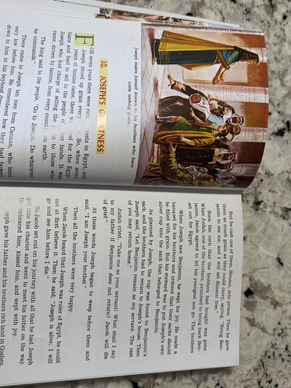 Catholic Picture Bible Illustrated Stories 1990 Gold Edged Excellent Condition gallery