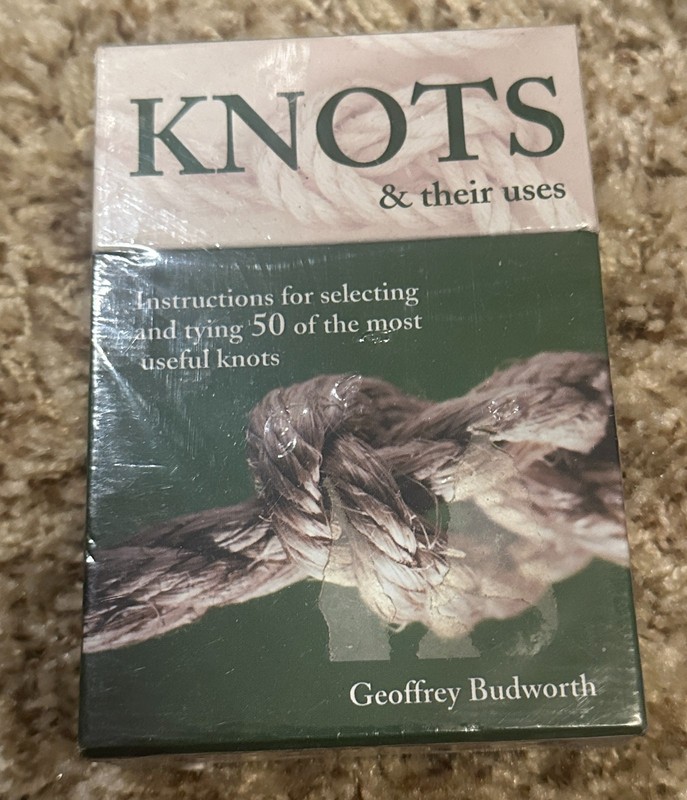 KNOTS & THEIR USES (FLASHCARDS) By Geoffrey Budworth Barnes & Noble VTG 2004