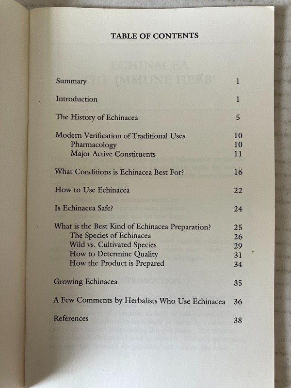 Echinacea The Immune Herb Christopher Hobbs 1990 3rd Printing Botanica Press PB gallery