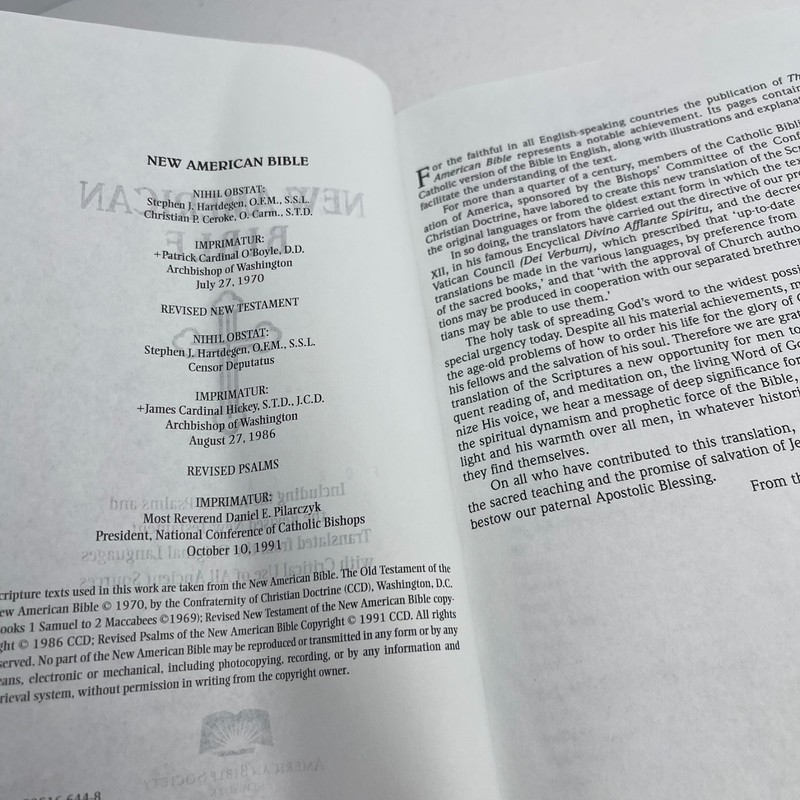 New American Bible 1991 VTG HC gallery