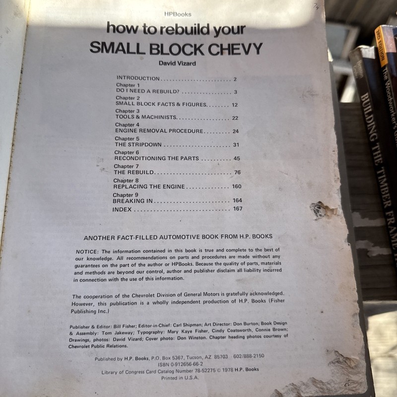 How To Rebuild Your Small-Block Chevy by David Vizard HPBooks 1978 gallery