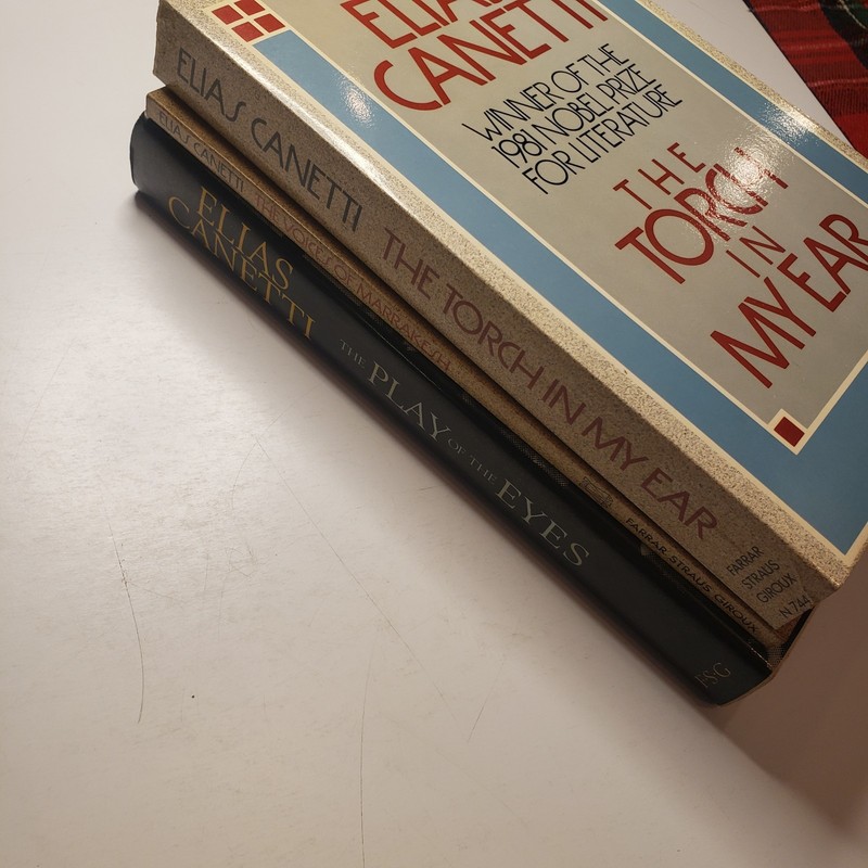 3 Book Lot Elias Canetti Voices Marrakesh Memoir Vol 2 Play Of Eyes Voice My Ear gallery