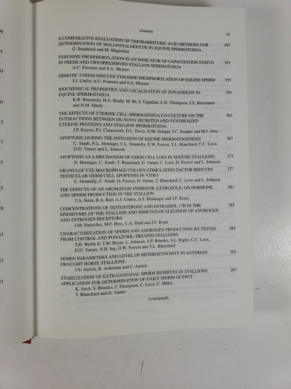 Equine Reproduction VIII Margaret J. Evans (Editor) 8th International Symposium gallery