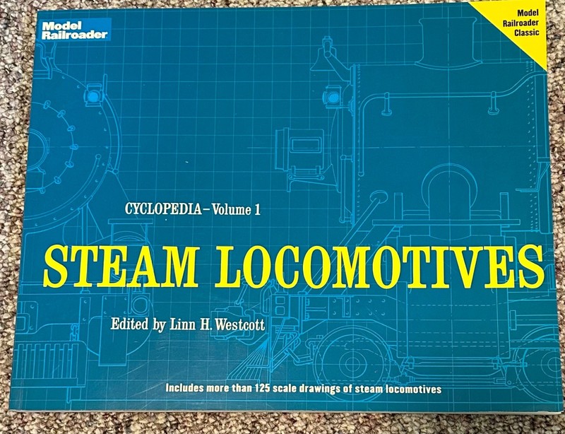 Vintage Model Railroader Cyclopedia Vol. 1 Steam Locomotives Linn Westcott NOS